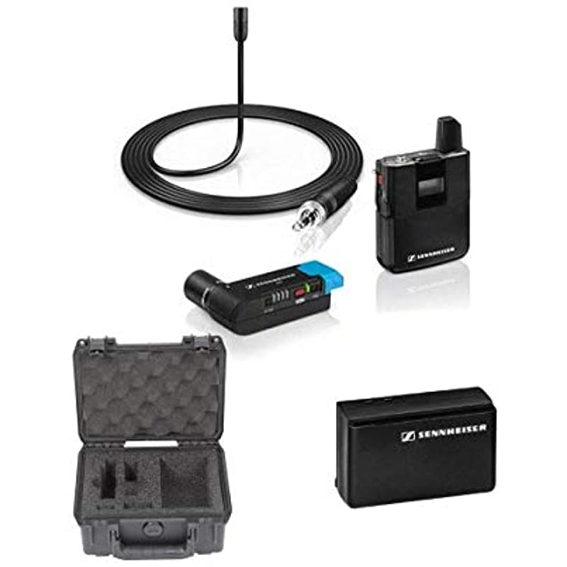 Sennheiser Avx - Juego Inalámbrico Digital Lavalier (Me2 Lavalier) Con Funda Impermeable Skb Y Batería De Recarga Ba20 AVX-ME2 SET-4-US-K