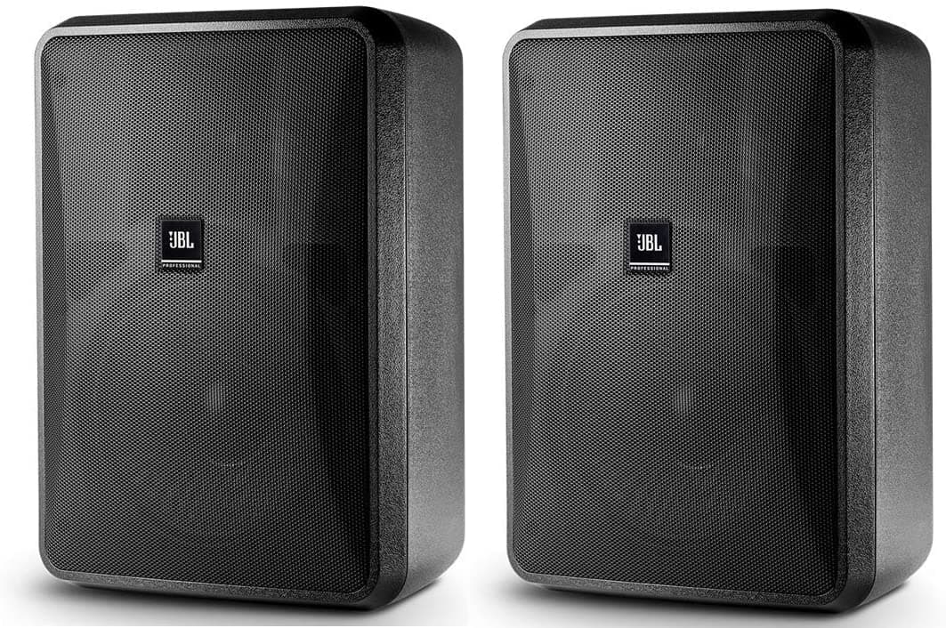 Jbl Profesional Control 28-1L High-Wutput Inter-Outdoor Fondo En Primer Plano Parlante Black