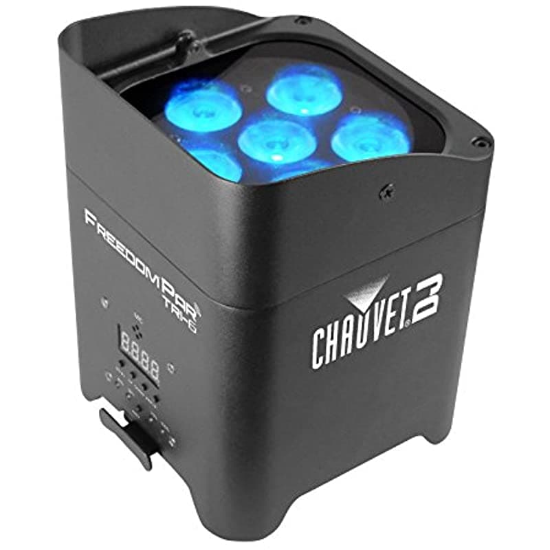 Chauvet Iluminación - Verdadera Inalámbrica Funciona Con Pilas Led Tricolor (Freedompartri6)