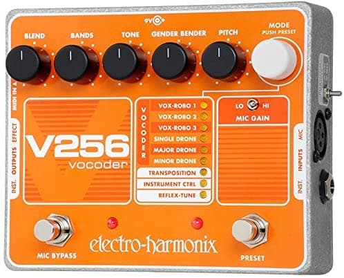 Electro-Harmonix V256 Vocoder Pedal para crear efectos de voz únicos y personalizados