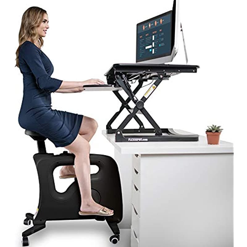 Flexispot Home Office Soporte De Escritorio Para Bicicleta De Ejercicio Altura Ajustable Ciclo - Deskcise Pro