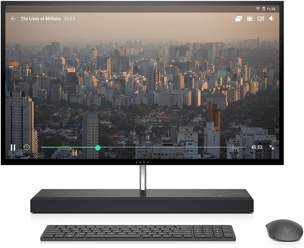 HP Envy - Computadora Todo en Uno de 27 Pulgadas Intel Core i7-8700T, NVIDIA GeForce GTX 1050, 16 GB de RAM, Disco Duro de 1 TB, 256 GB SSD, Windows 10 (27-B210 Ash Silver) 3LA03AA#ABA