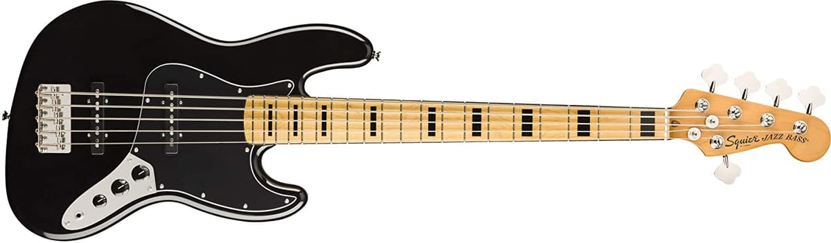 Squier By Fender Classic Vibe 70's Jazz Bass V Maple Negro 374550506