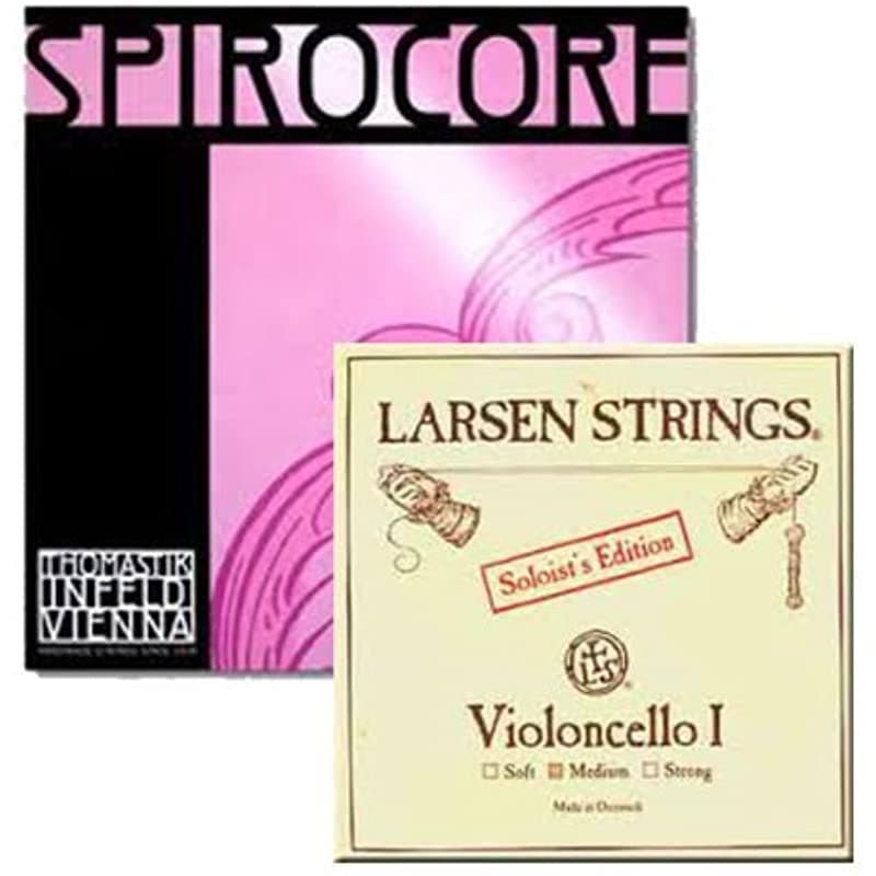 Cuerdas Para Violonchelo 4/4 Set Larsen Solo A+D Spirocore Tungsten G+C SG_B00B8ZJXSQ_US