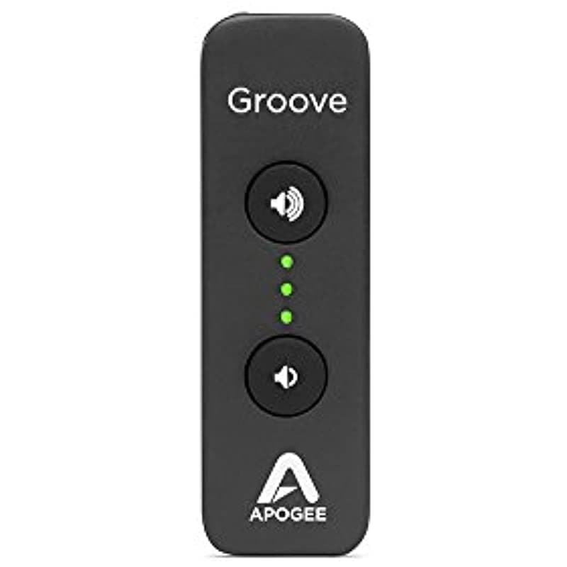 Apogee Groove+Aa3 Convertidor Digital/Analógico Usb Portátil Y Amplificador De Audífonos Negro