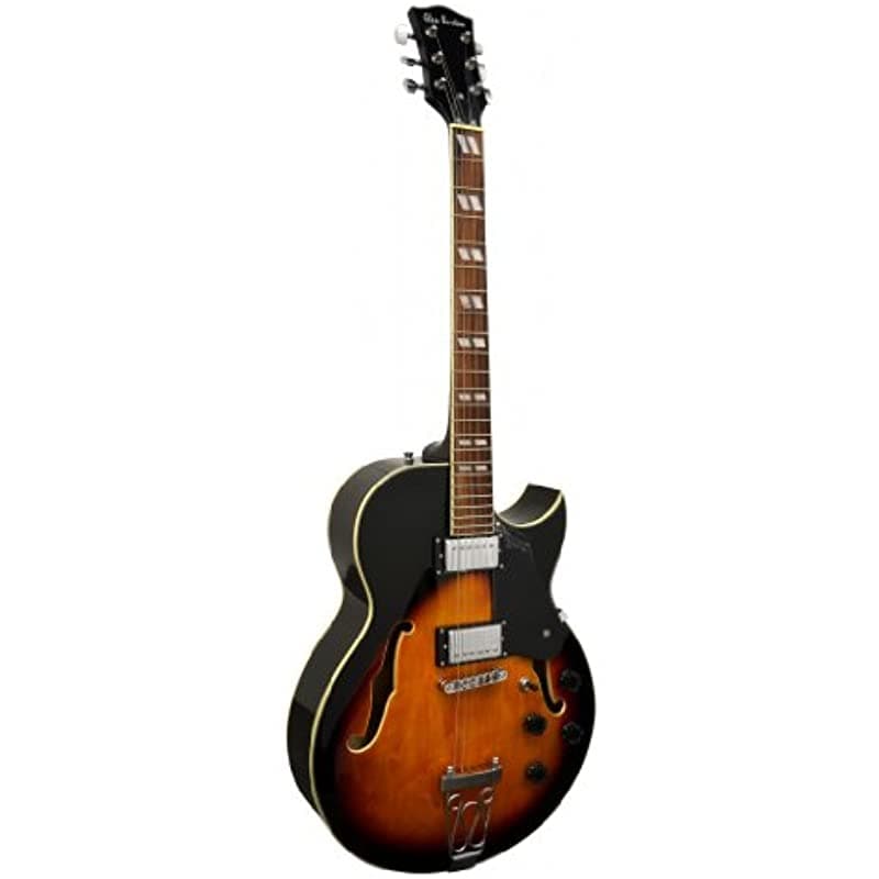 Glen Burton Ge775-Chic-Tschicago Hollowbody Guitarra Eléctrica Sunburst