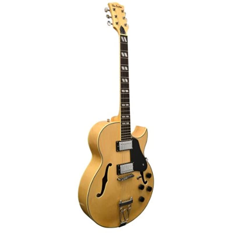 Glen Burton Ge775-Chic-Ntchicago Hollowbody Guitarra Eléctrica Natural