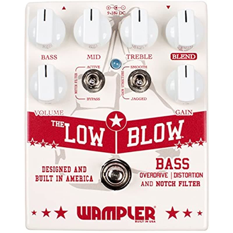 Wampler Low Blow V2 Bajo Overdrive & Distorsión - Pedal de efectos para guitarra