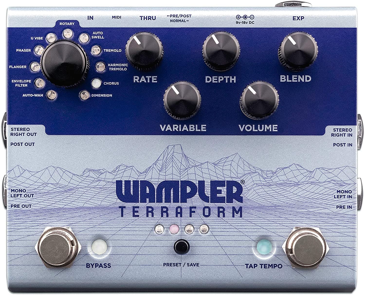 Wampler Pedal De Efectos De Guitarra Multimodulación Terraform (Wamterraform)
