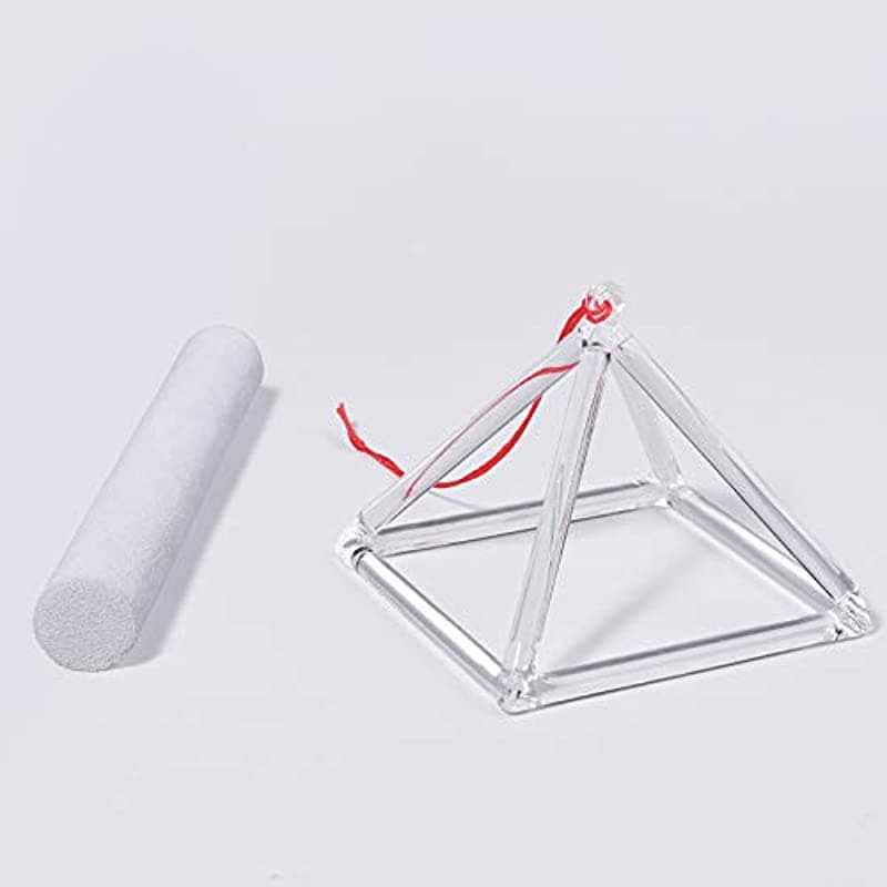 Unknown Sound Healing Crystal Singing Bowl Quartz Crystal Singing Pyramid 6 '' Stice De Gamuza Gratis