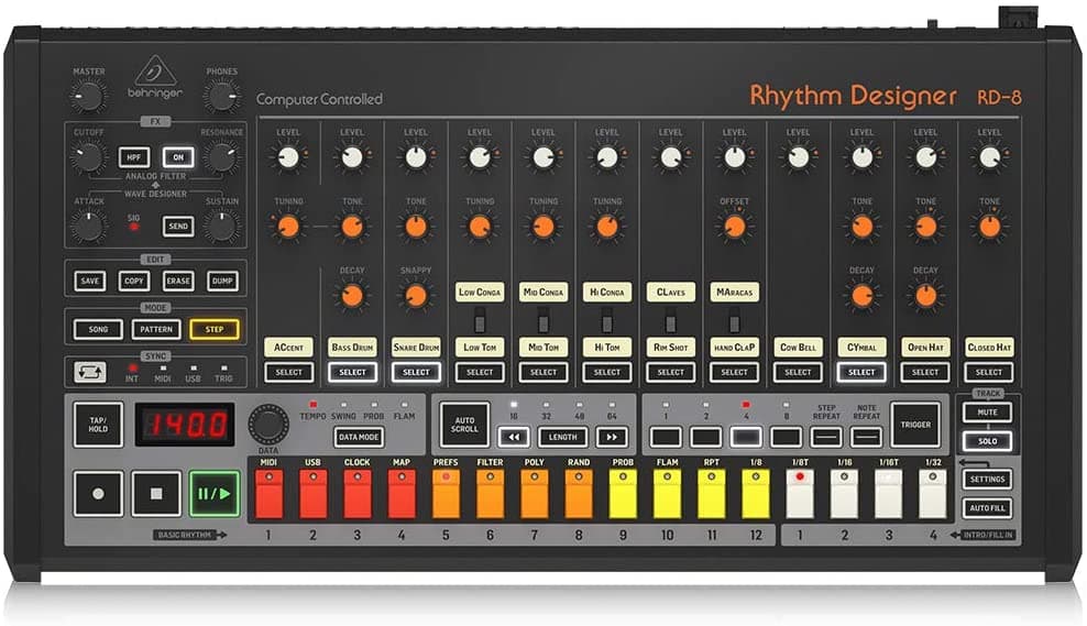Behringer Rd-8 - Tambor Analógico (Beh) BEH-RD-8