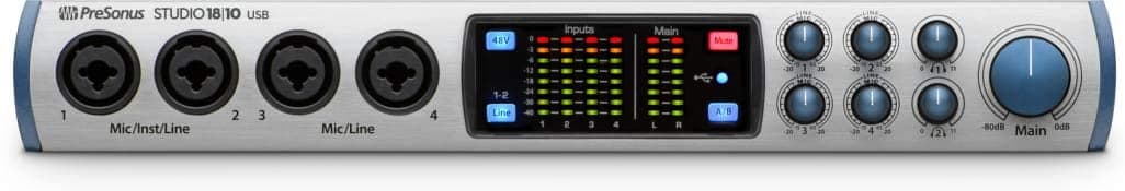 Presonus Studio 1810 18X8 192 Khz Usb 2.0 Audio Placa
