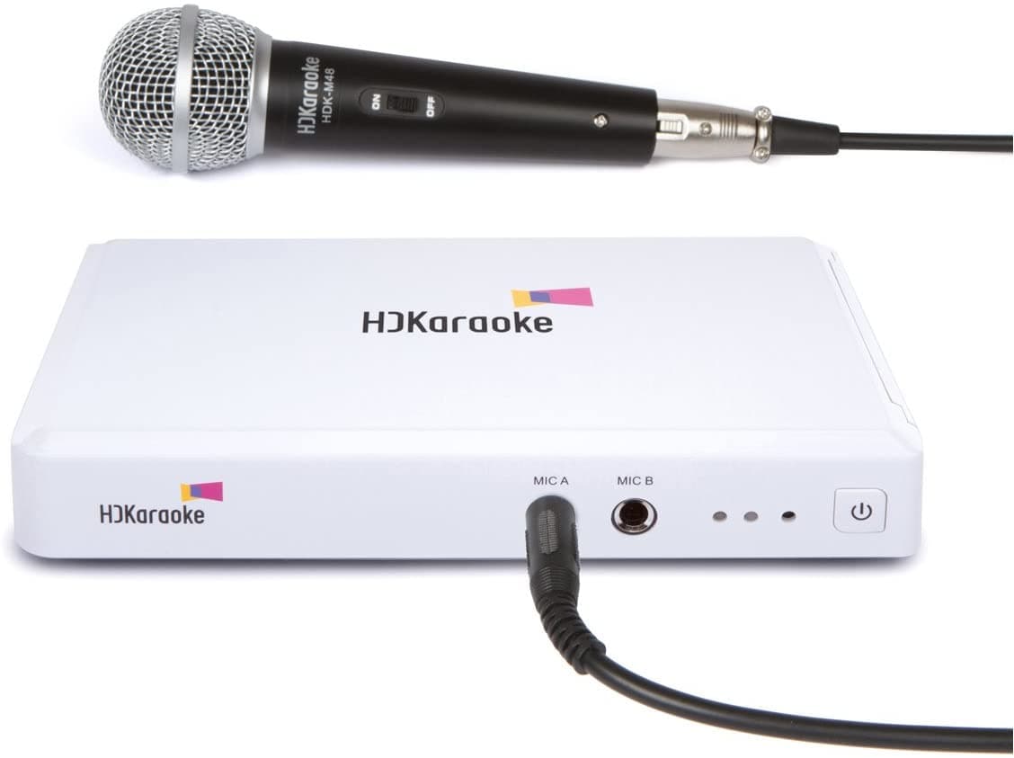 HDKaraoke Hdk Box 2.0 Smart Home Karaoke Machine One Mic Version Es Compatible HDK Box 2.0 with 1 Mic