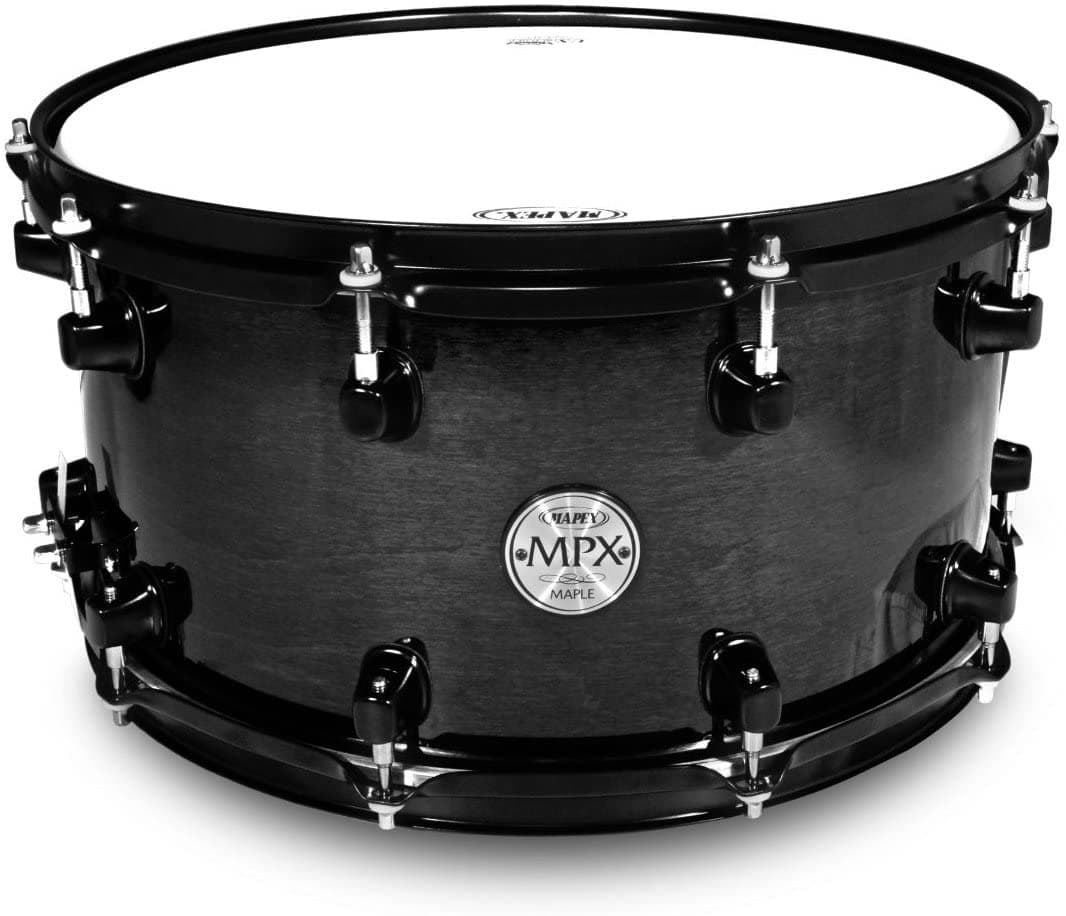 Mapex Mpml4800Bmb Serie Mpx Maple Snare Drive 14 X 8 Acabado Negro Transparente