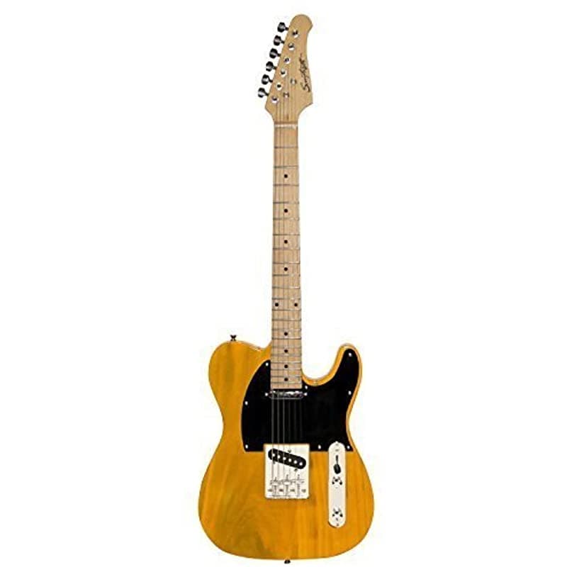 Sawtooth Et Serie Guitarra Eléctrica Butterscotch Pickguard Negro ST-ET-BSB