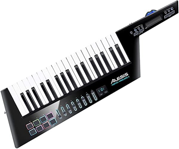 Alesis Vortex Wireless 2 Controlador MIDI Inalámbrico USB de Alto Rendimiento con Software Profesional Incluido, Negro
