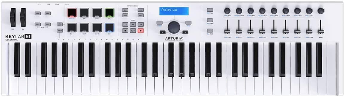 Arturia KeyLab Essential 61 Teclado Controlador MIDI Incluye el Software Analog Lab Synth Sounds KEYLAB49ESS
