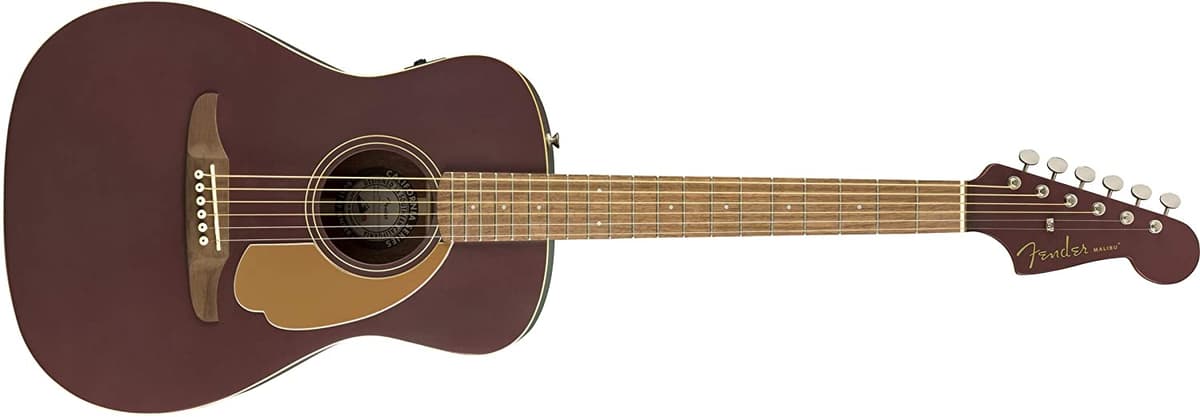 Fender Malibu Player Guitarra Acústica Burgundy Satin Diapasón de Walnut 970722088