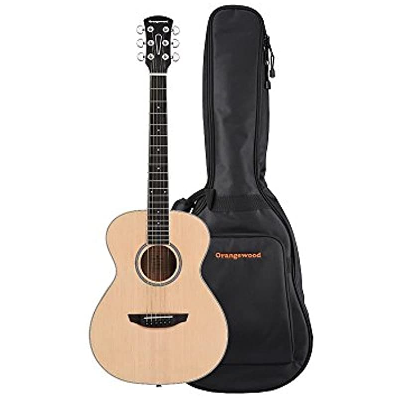 Orangewood Dana Mini - Guitarra Acústica 3/4 Portátil con Tapa de Pino para Viaje OW-DANA-S
