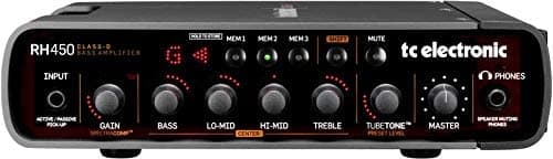 TC Electronic RH450 Cabezal Amplificador de Bajo 450 W TubeTone SpectraComp Afinador a Bordo y Presets 990000011