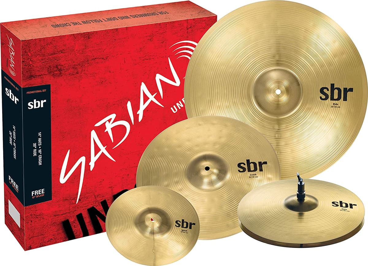 Sabian Sbr - Juego De Platillos Promocionales Con Salpicaduras Gratis De 10 Pulgadas Natural (Sbr5003G)