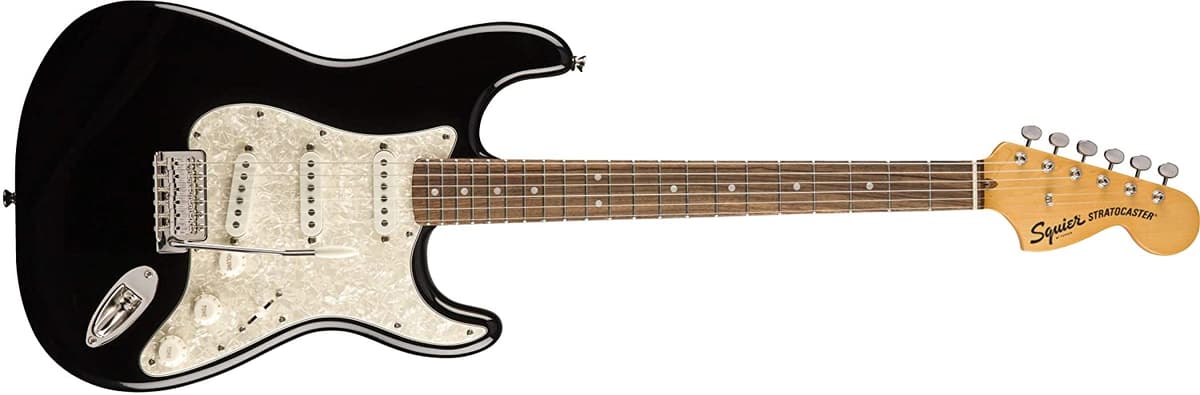 Squier by Fender Classic Vibe 70's Stratocaster Guitarra Eléctrica Diapasón de Laurel Black 374020506