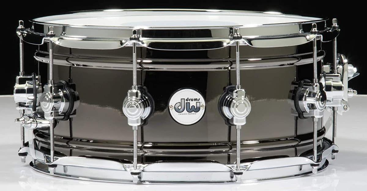 DW DDSD6514BNCR Tambor Snare, Negro 6.5x14, Batería Acústica Profesional
