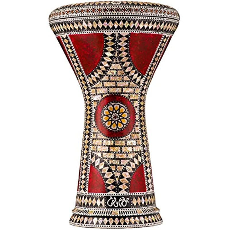 La Orquídea Ruby Darbuka De Gawharet El Fan World Percusión Arabic Darbuka Drum Dume Drum White Malik Instrumumentos Head M22-623R