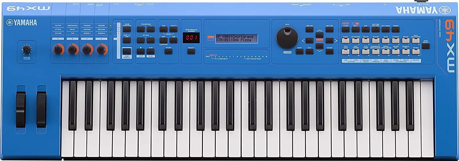 Yamaha Mx49 Producción Musical Sintetizador Azul MX49BU