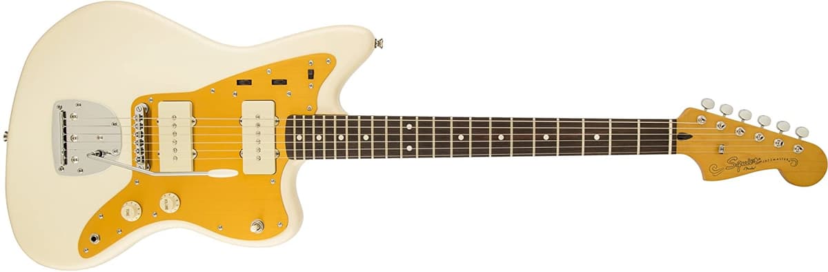 Squier by Fender J Mascis Jazzmaster Diapasón Vintage White 301060541