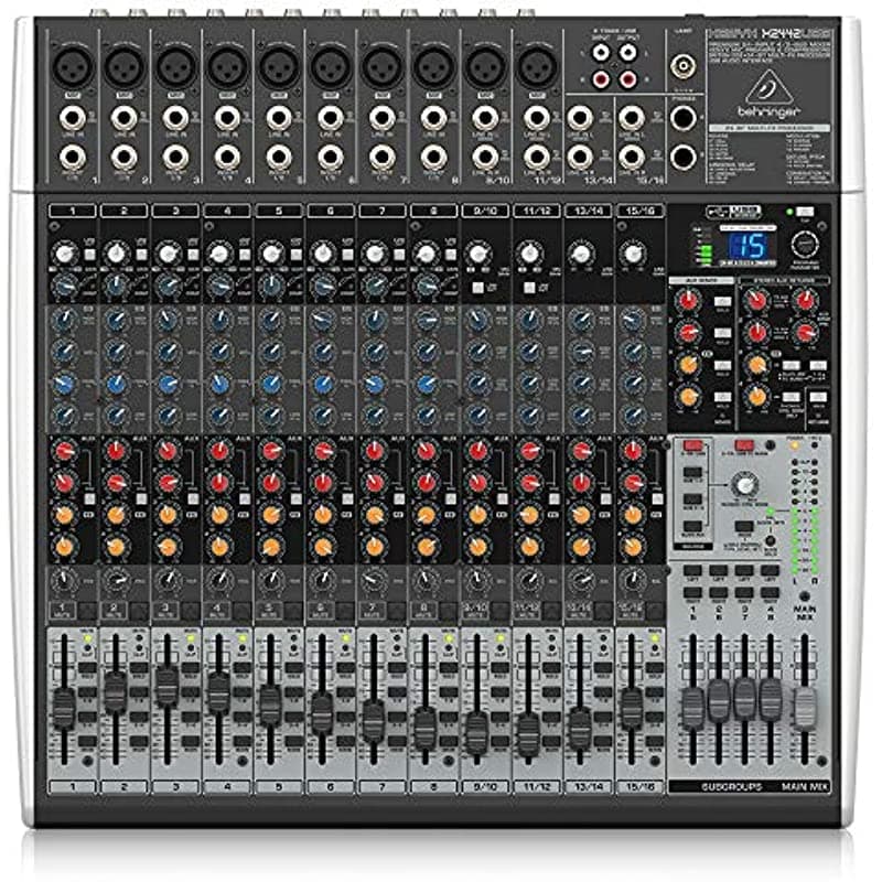 Behringer Xenyx X2442USB Mixer con USB y Efectos de sonido profesional para estudios y presentaciones en vivo