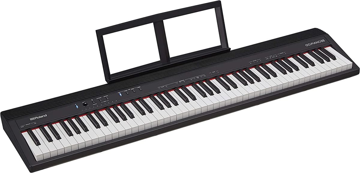 Roland Go Piano Teclado Digital Portátil De Tamaño Completo De 88 Teclas Con Altavoces Bluetooth Incorporados (Go-88P)