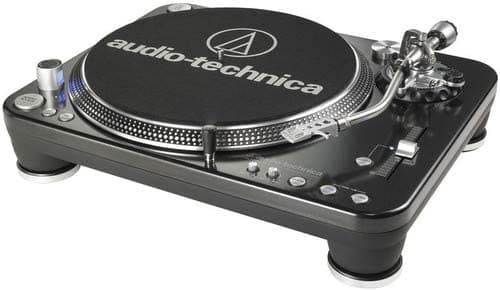 Audio-Technica AT-LP1240-USB Tocadiscos Profesional DJ de Tracción Directa (USB & Analógico), 3 Velocidades, Para Uso Exigente de DJ, Totalmente Manual con Control de Freno de Inicio y Parada, Tracción Directa, Alto Torque, Anti-Resonancia Profesional, Bandeja Amortiguada de Fundición a Presión