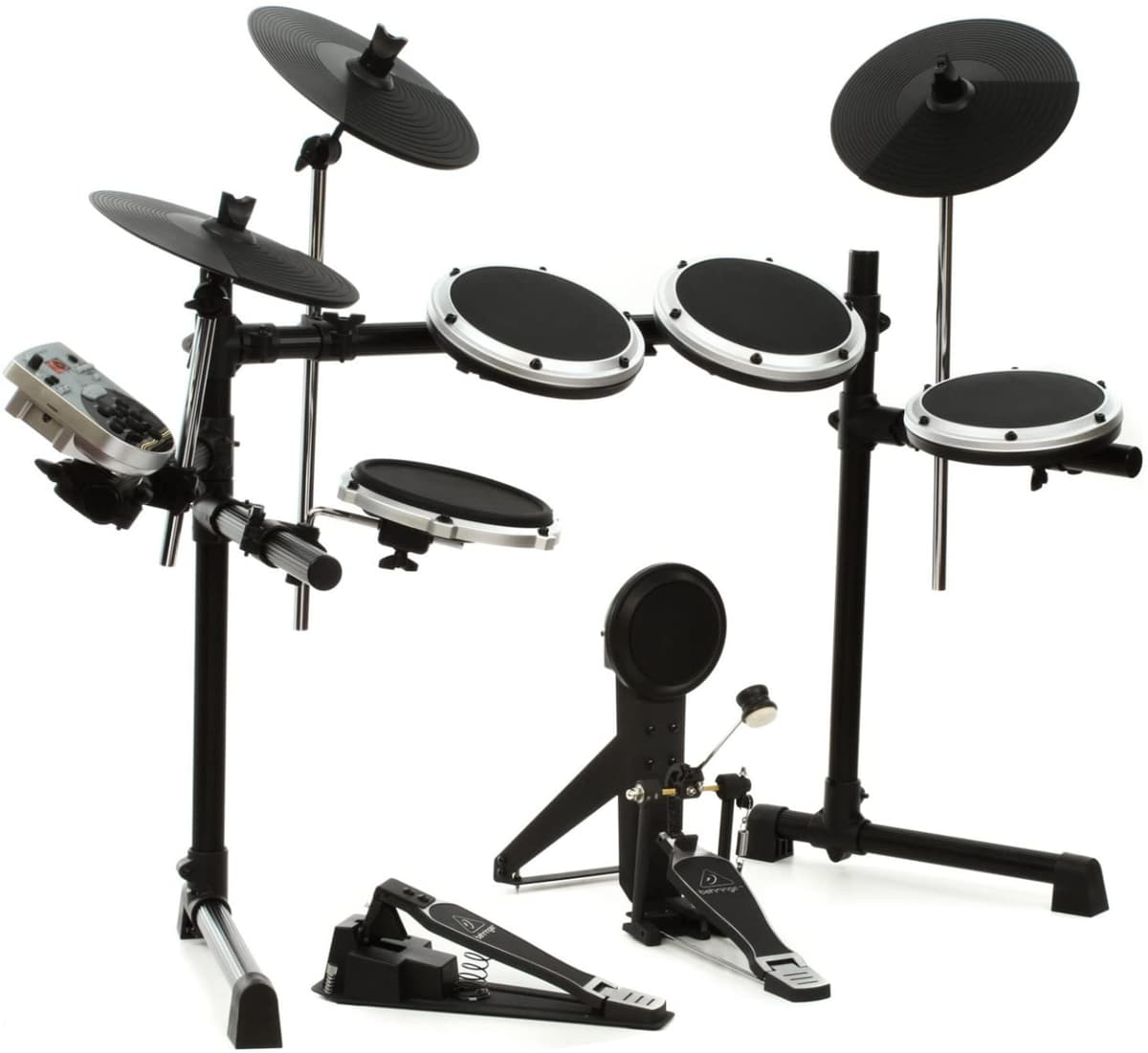 Behringer Xd80-Usb De Alto Rendimiento Electrónico De 8 Piezas 240 Sonidos 15 Conjuntos De Tambores Pantalla Lcd Negro Y Gris Pulgadas (Xd80Usb)