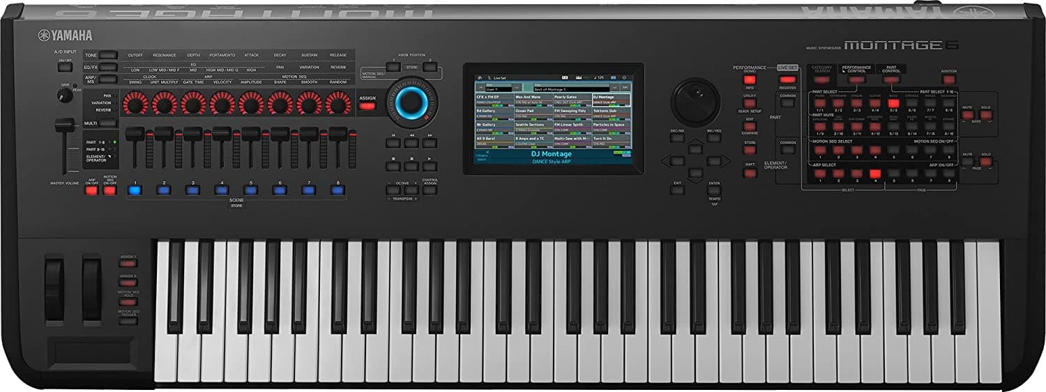Yamaha Montage6 61 Key Sintetizador Workstation Black