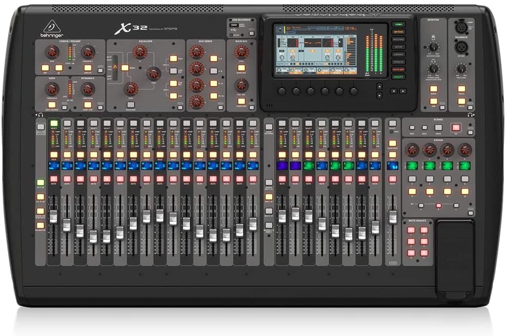 Behringer X32 Consola Digital Profesionales, 32 Canales, Interfaz de Audio y Mezclador para Estudios y Eventos