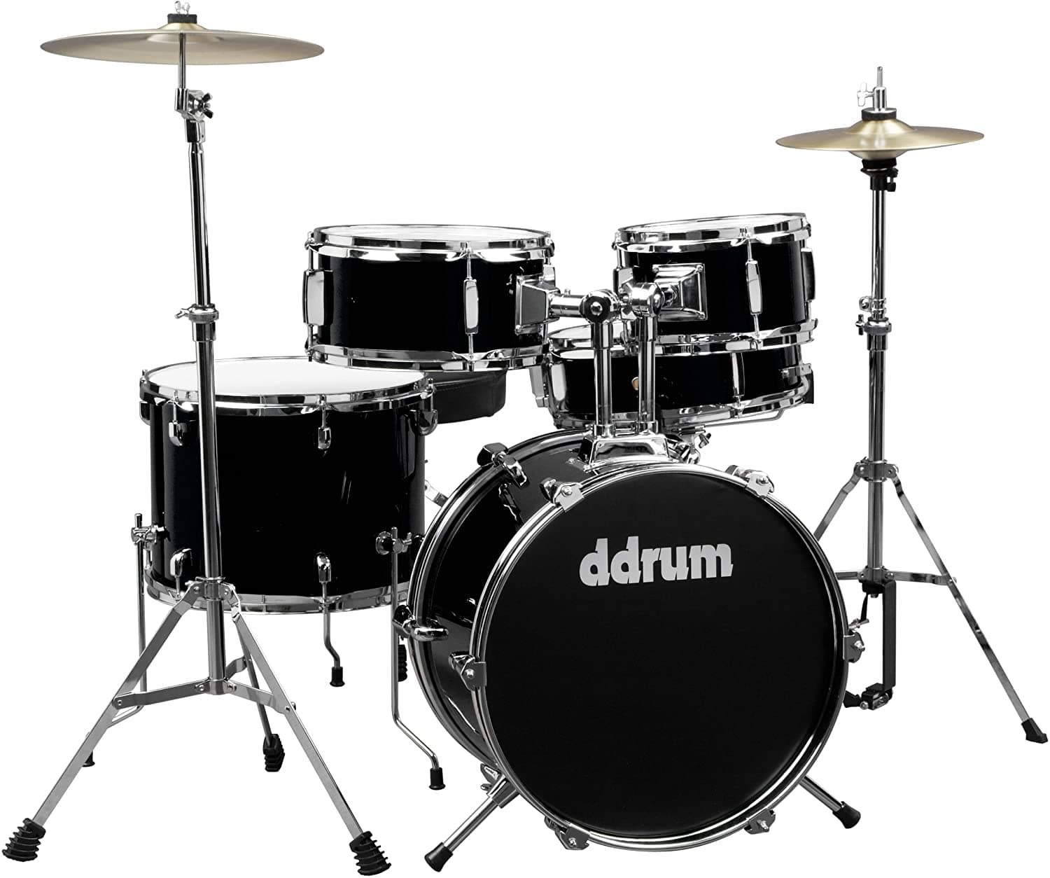 ddrum D1 Junior Drum Set Kit Batería 5 Piezas, Midnight Black, Ideal para Niños. D1 MB