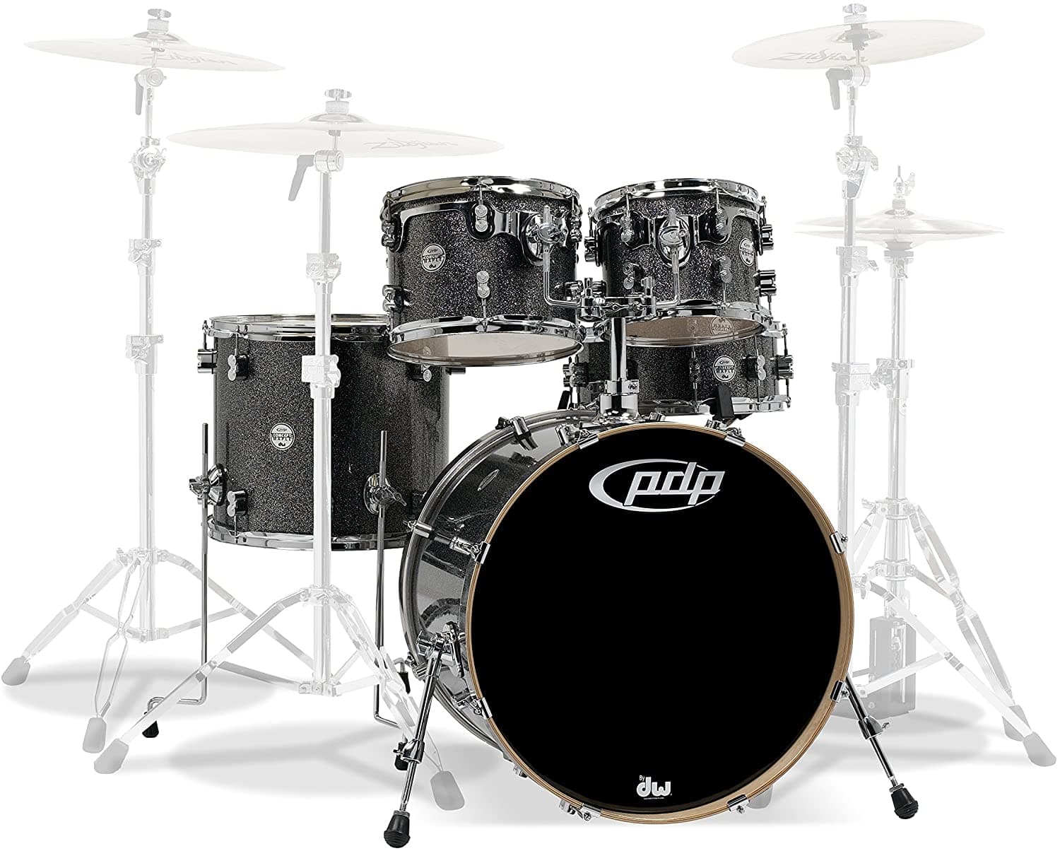 Pdp Por Dw Concept Maple Shell Pack Chrome Hardware Negro Pdcm2215Bp