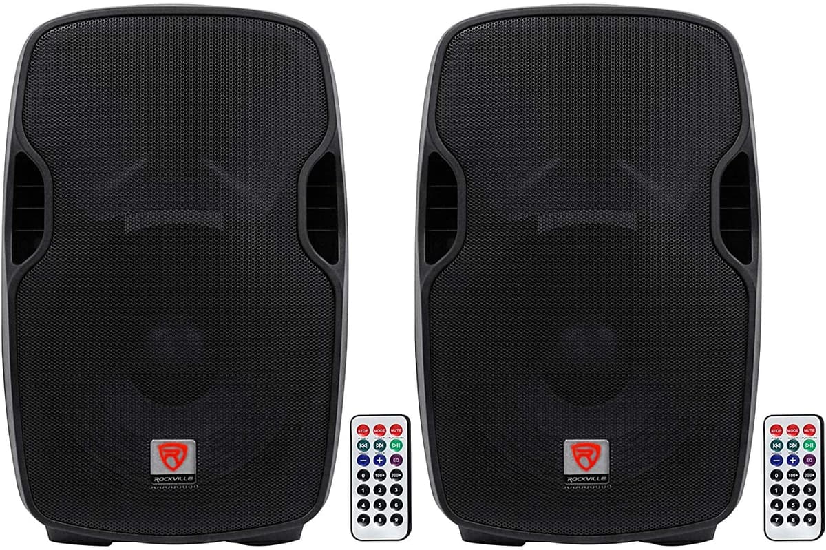 2 Rockville Bpa15 15 Potenios Profesionales 800 Watt Dj Pa Parlantes W Bluetooth (2) BPA15
