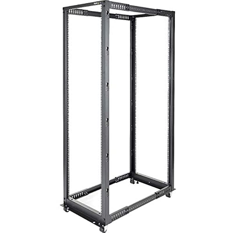 Startech.Com 42U Abrir Marco De Cuadro Rack 4 Post Dervidura 22 40 Equipos De Red Raters Nivelers Gestión De Cables 4 Postrack42 Black