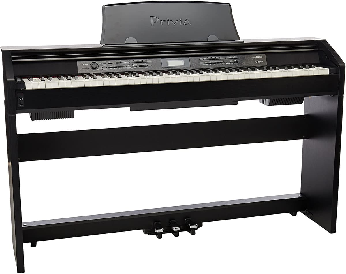 Casio Px-780 Privia - Piano Digital De 88 Teclas Con Fuente De Alimentación Color Negro PX780 BK