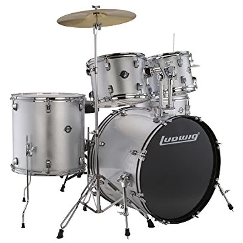 Ludwig Juego De Tambor Accent Drive De 5 Piezas Con Hardware Y Platillos