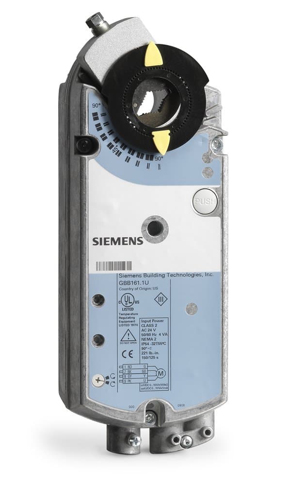 Siemens GIB136.1P Actuador de compuerta 24V 310 lb-in, control flotante, plenum