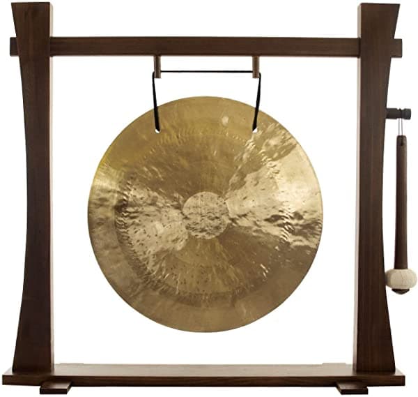 Unlimited Gongs de 20" a 22" en Soporte de Gong Spirit Guide - Incluye Gong, Mazo y Soporte / Ideal para Oficina y Hogar / Estilo Tradicional gu-22windspirit-amz