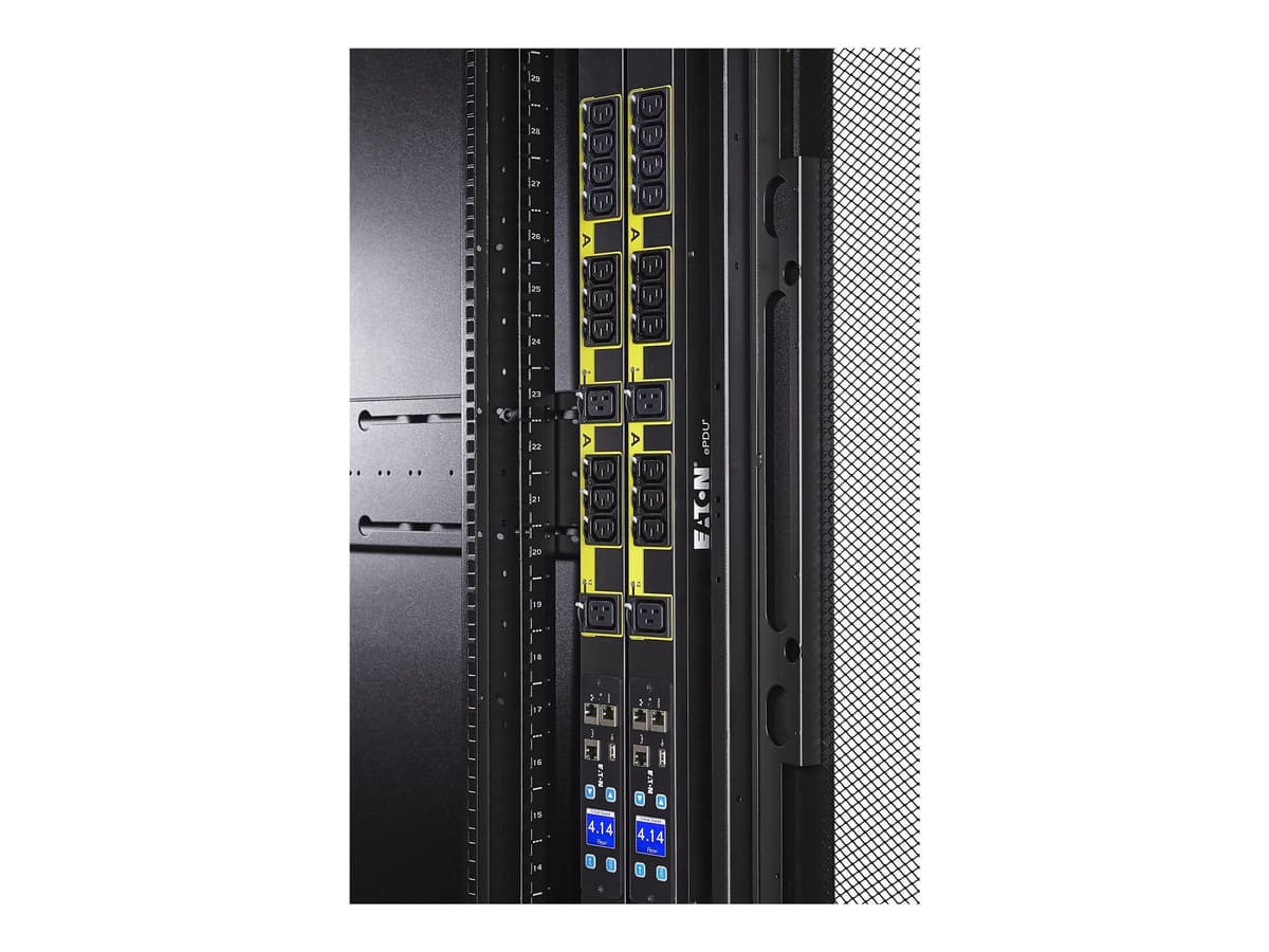 Eaton Electrical EMA107-10 PDU Rack-Mountable, Distribución de Energía, 19", Negro, Unidad de Potencia para Rack, Servidores y Centros de Datos