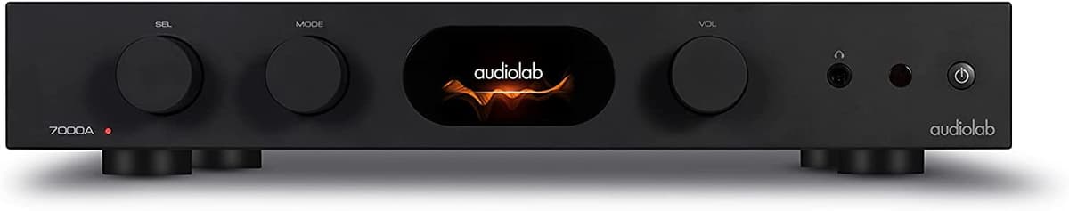 Audiolab 7000A - Amplificador Integrado, Hi-Fi Estéreo, DAC, Bluetooth, 2x70W, Negro Aluminio