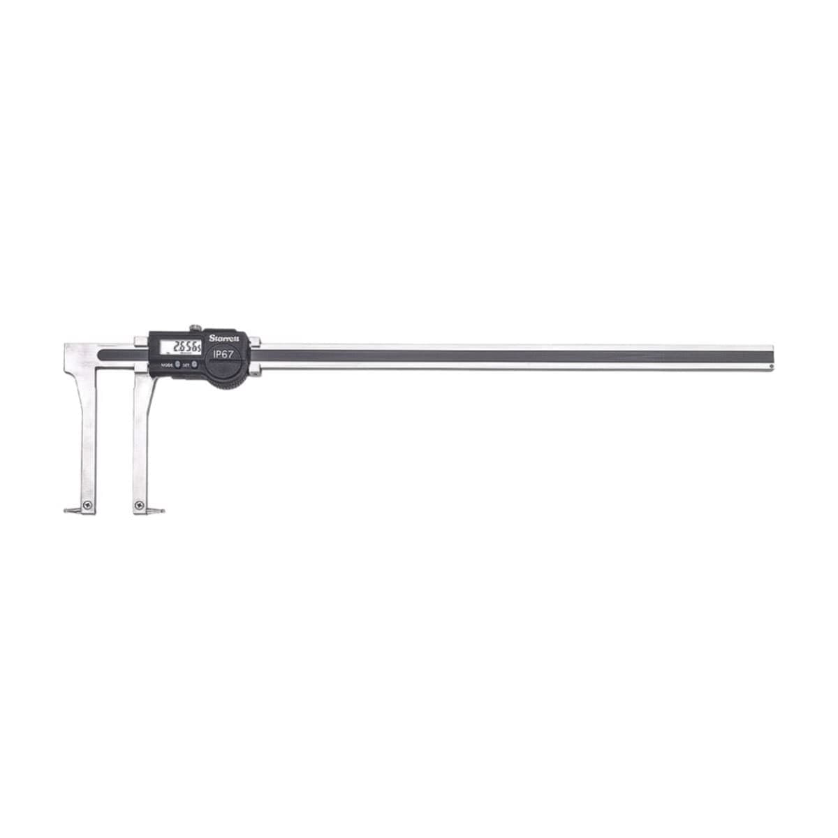Starrett 5006BZ-14/350 Calibrador Electrónico de Ranuras, Acero Inoxidable Endurecido, Resistente a Refrigerante, Tornillo de Sujeción, Rango 0-14", Resolución 0.0005"