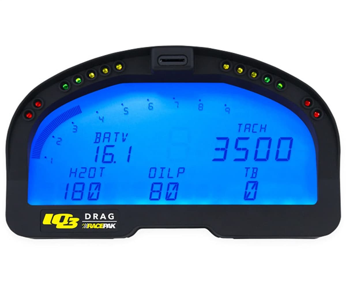 Racepak IQ3D RPK-250-DS-IQ3D tablero registrador de datos para drag, dash logger de carrera, panel digital para autos de arrancones
