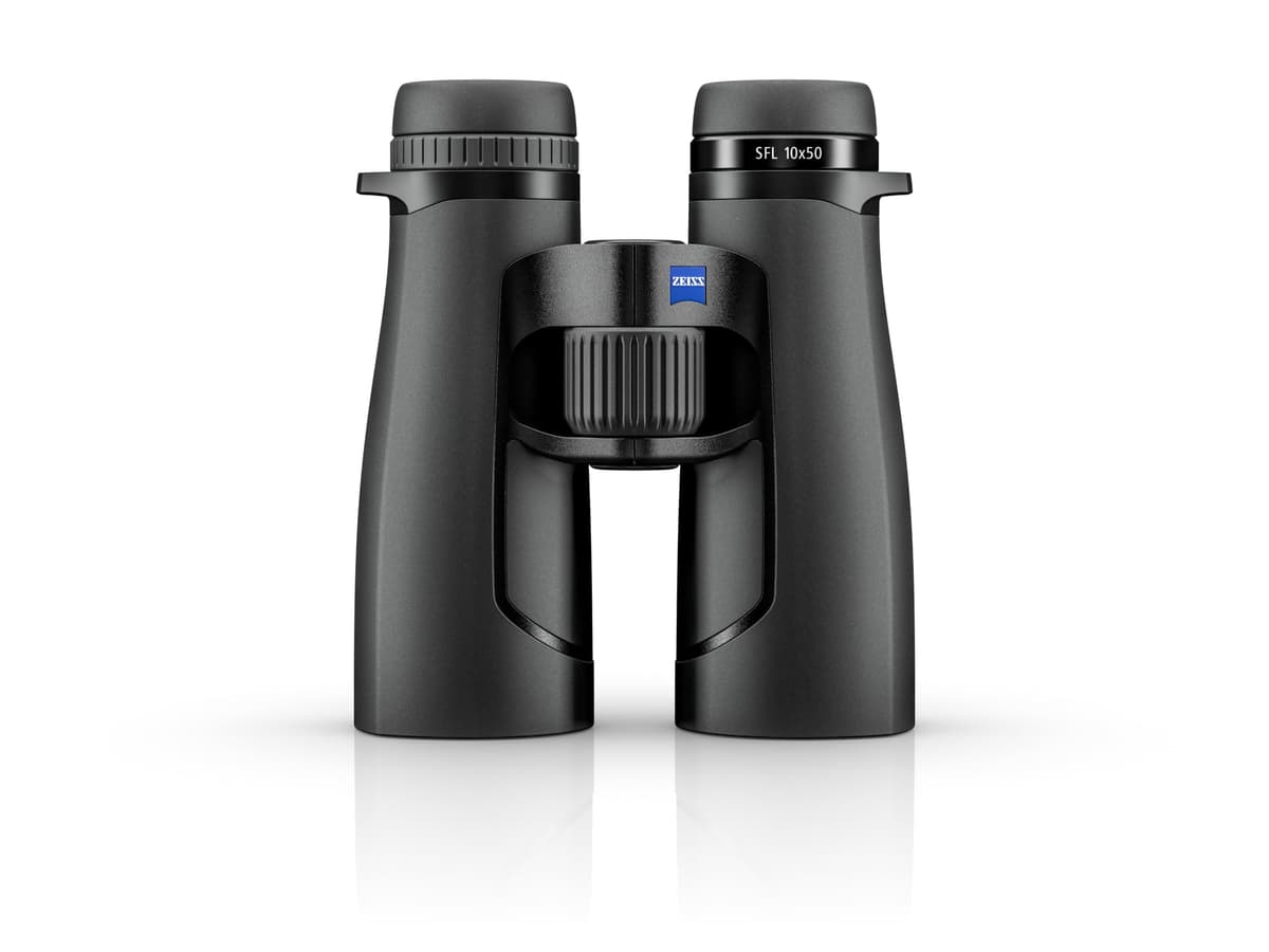 ZEISS SFL 1700 Binoculares 10x50 - Livianos, Compactos, Impermeables, Vidrio UHD con Recubrimiento, SmartFocus - Observación de Aves y Caza al Amanecer/Atardecer y Poca Luz - Color Negro