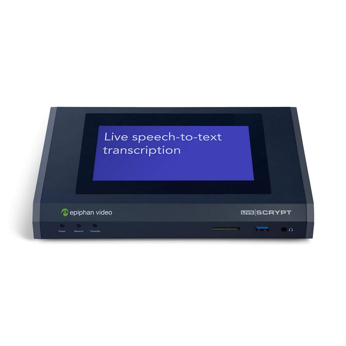 Epiphan LiveScrypt ESP1556 Transcripción Automática en Tiempo Real - Sistema de Subtitulado y Transcripción en Vivo para Conferencias, Eventos y Streaming